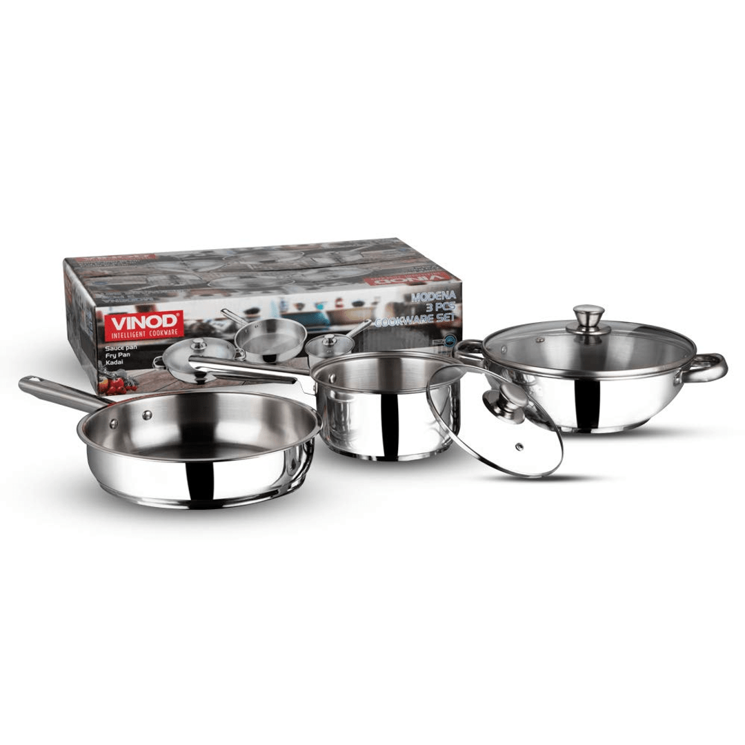 Buy Vinod Stainless steel induction friendly Modena cookware set
